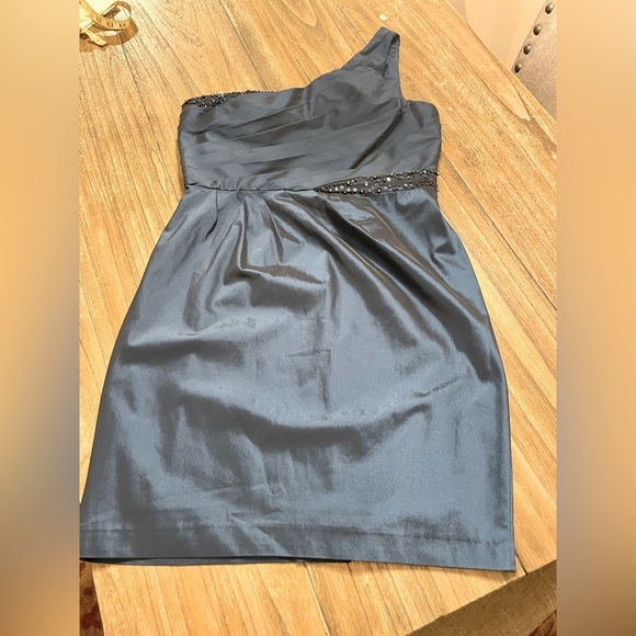 Adrianna Papell for E! Live From the Red Carpet One Shoulder Blue Gown Size 14 - Picture 9 of 12